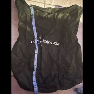 b. makowsky large dust bag purse shoes duffle handbag